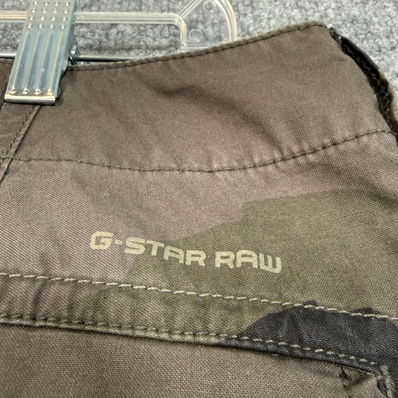 G-Star Raw Camouflage Cargo Pants Mens 36x32 Green Camo Tapered Baggy Oversized - Picture 8 of 12